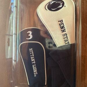 Penn State Nittany Lions Golf Club Head Cover -  Driver & 3 Iron Covers (2 pack)